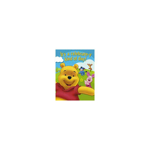 Winnie the Pooh Party Supplies - Postcard Invitations