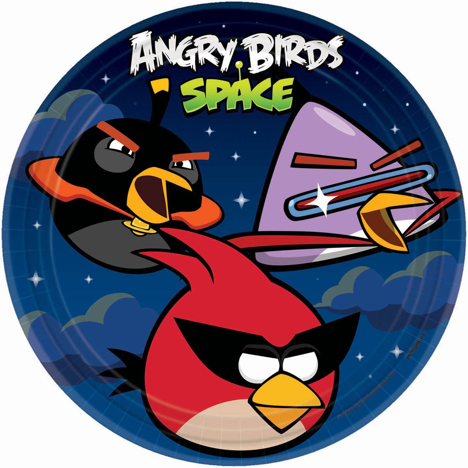 Angry Birds Party Supplies - 9 inch Round Dinner Plates