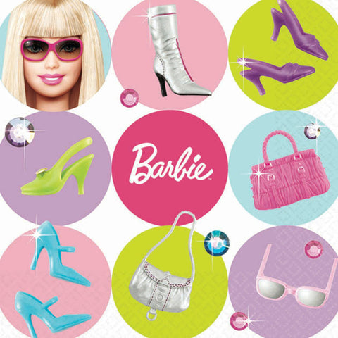 Barbie Party Supplies - All Doll'd Up Beverage Napkins