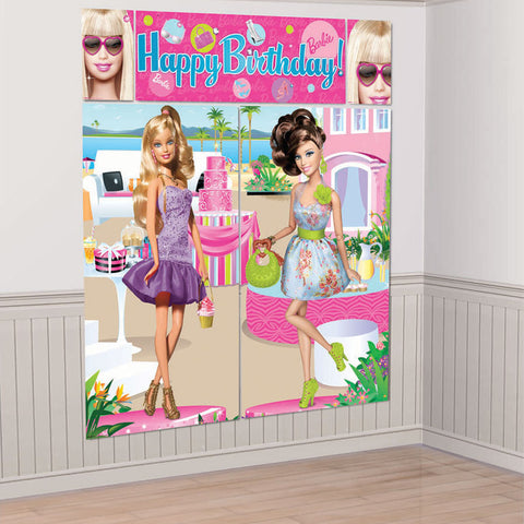 Barbie Party Supplies - All Doll'd Up Wall Decorating Kit