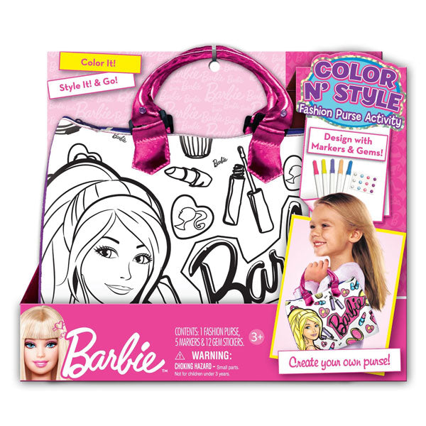 Barbie Toys - Color 'N Style Fashion Purse