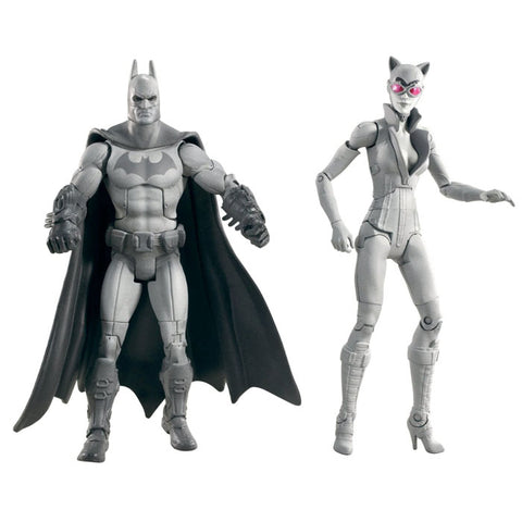 Batman Toys - Arkham City Batman and Catwoman B/W 2-Pack