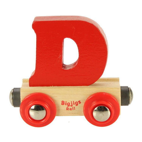 Bigjigs® Wooden Railway - Rail Name Train Letter "D"