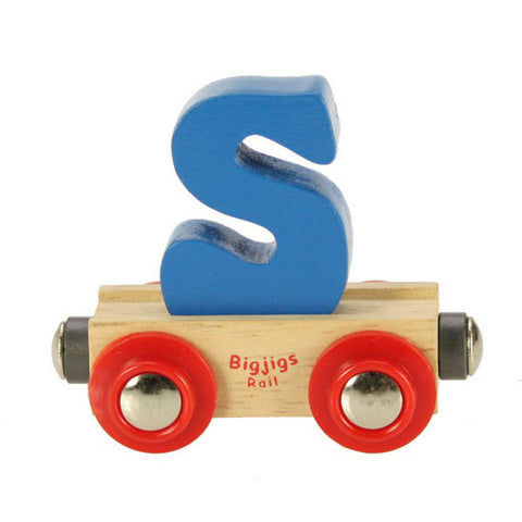 Bigjigs® Wooden Railway - Rail Name Train Letter "S"