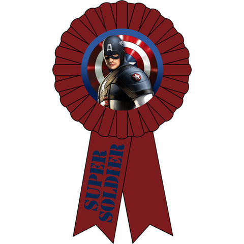 Captain America Party Supplies - Award Ribbon