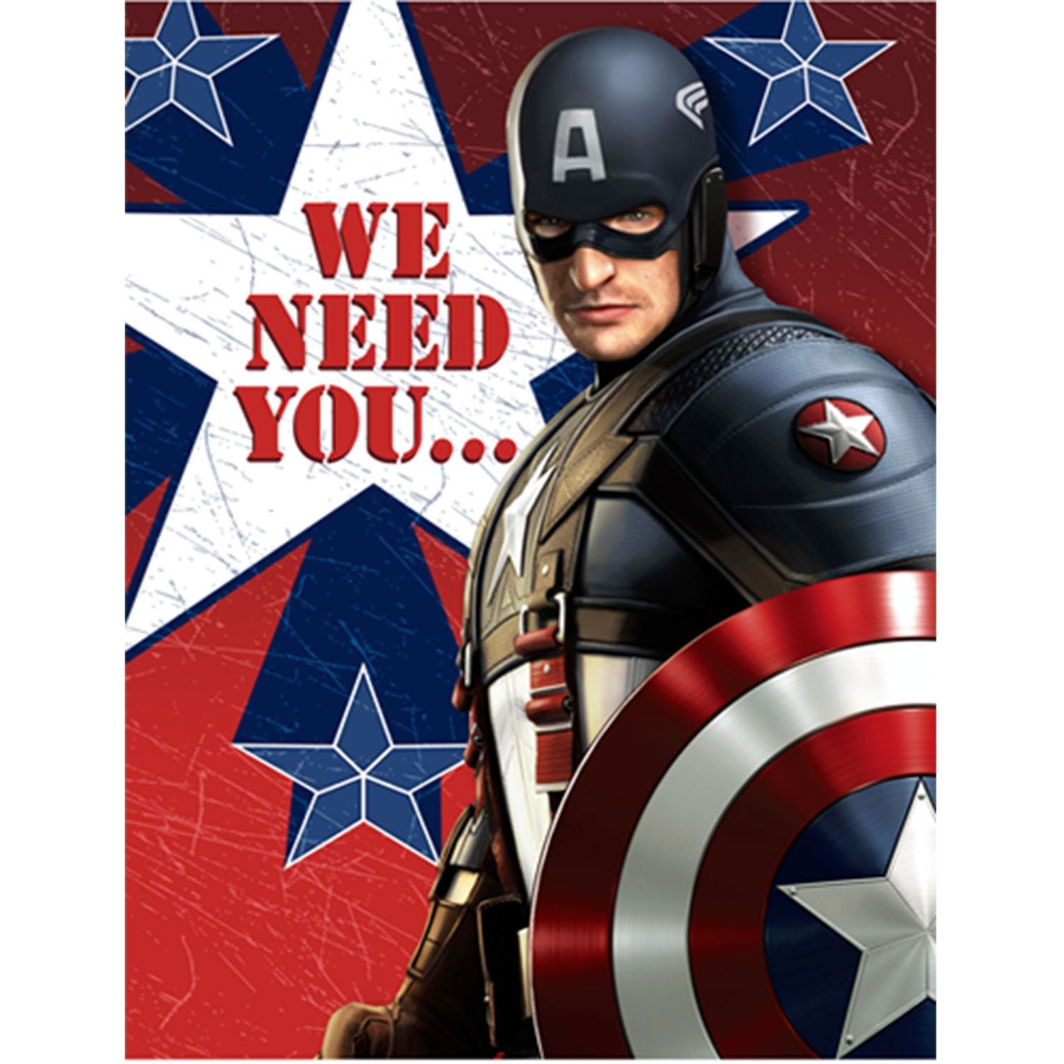 Captain America Party Supplies - Postcard Invitations