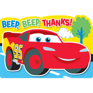 Disney Cars Party Supplies - 1st Birthday Thank you Notes