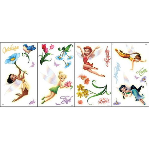 Disney Fairies Bedroom Decor - Fairies & Flowers Wall Stickers