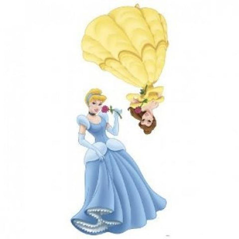 Disney Princess Bedroom Decor - Belle & Cinderella Giant Wall Sticker