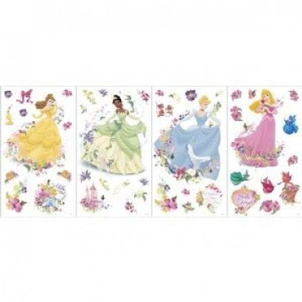 Disney Princess Bedroom Decor - Princess & Pearls Self-Stick Wall Stickers