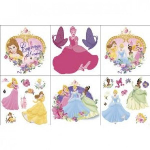 Disney Princess Bedroom Decor - Princess & Pearls Wall Decorating Kit