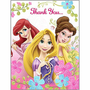 Disney Princess Party Supplies - Postcard Thank You Notes