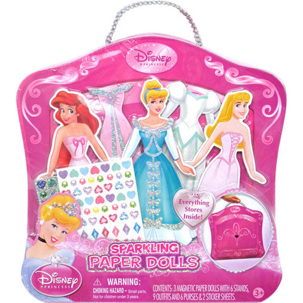 Disney Princess Toys - Sparkle Paper Doll Armoire