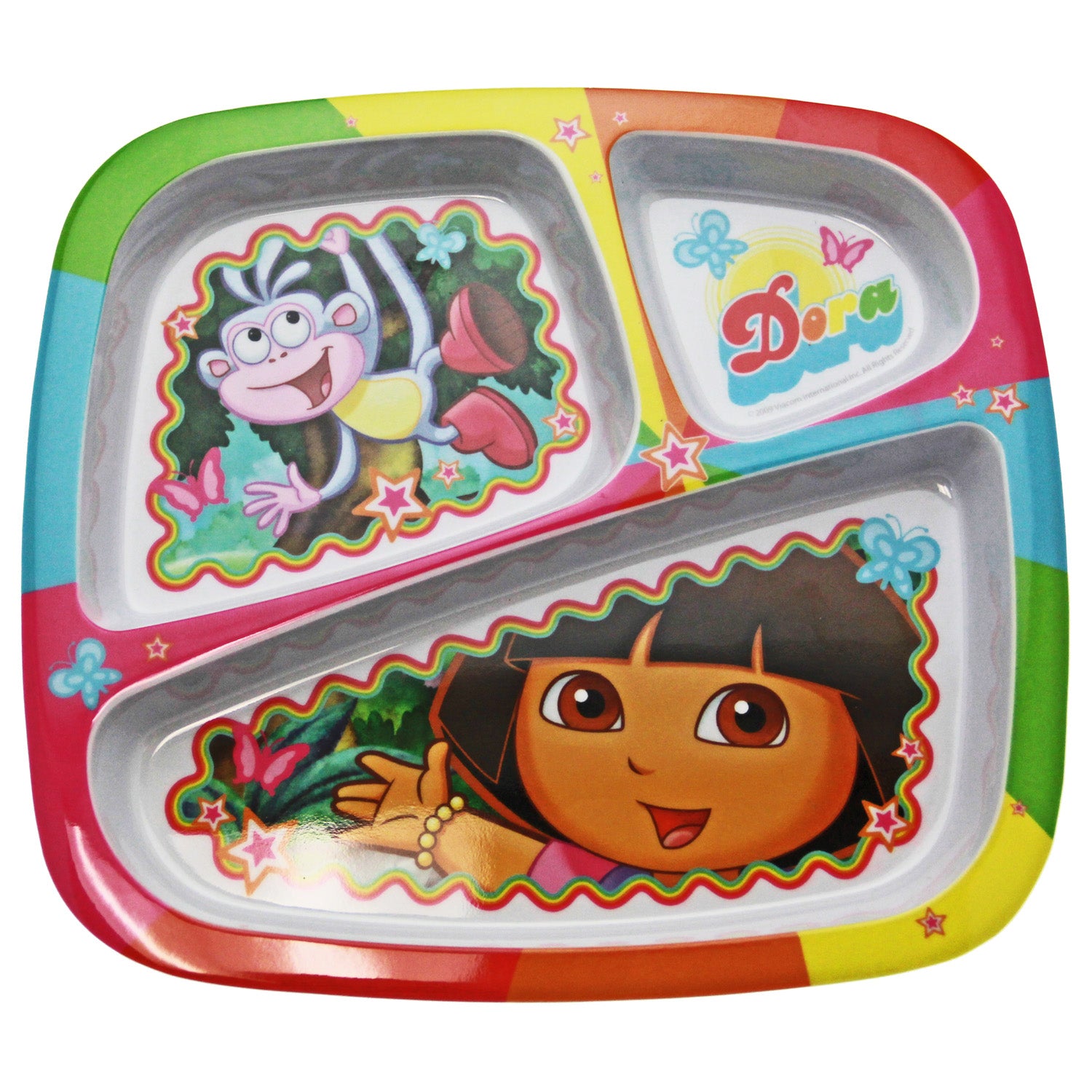Dora the Explorer Dinnerware - 3-Section Tray