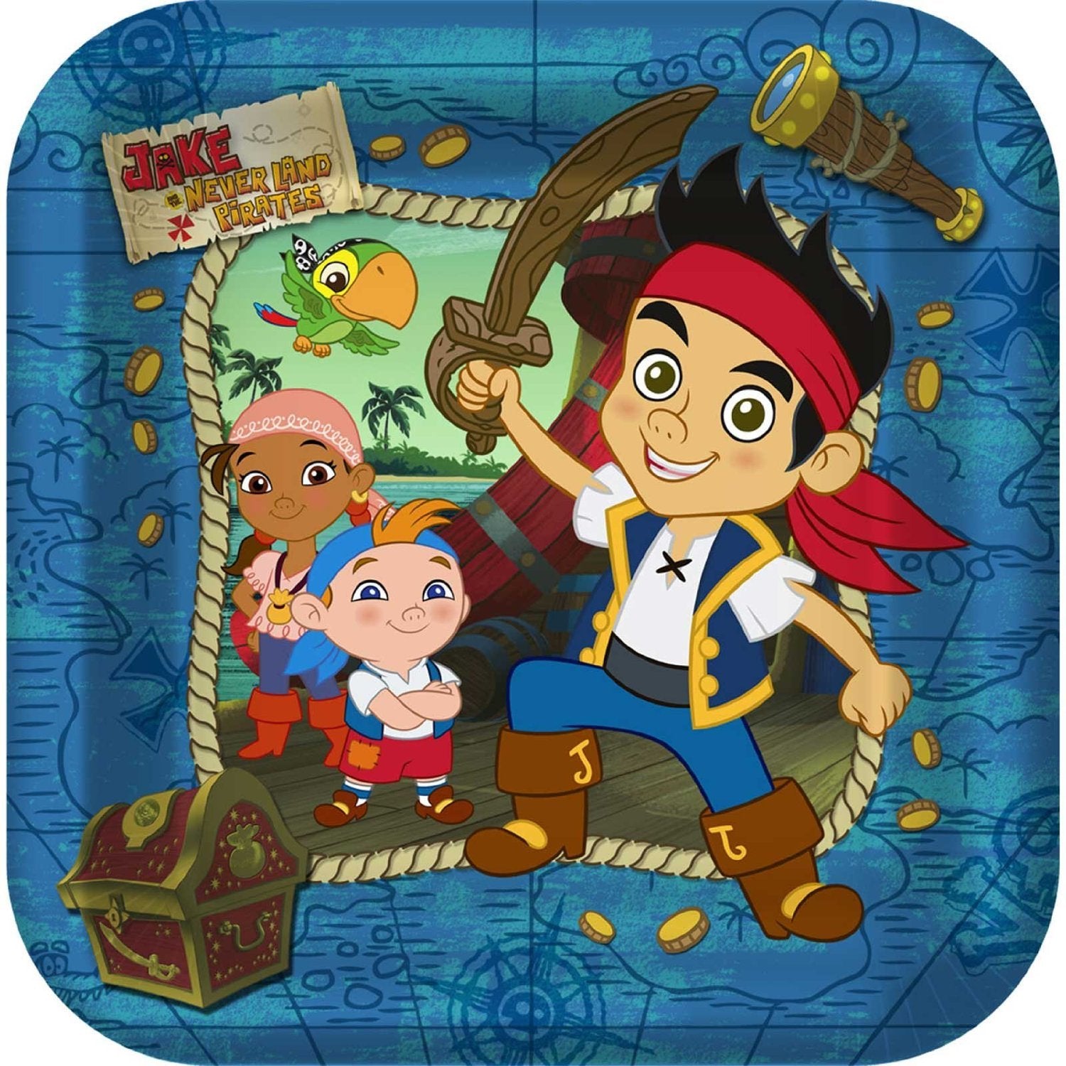 Jake and The Never Land Pirates Party Supplies - Dinner Plates