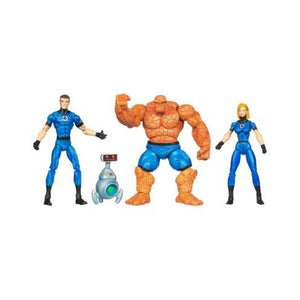 Marvel Action Figures - Fantastic Four Invisible Woman, Mr. Fantastic, Thing with H.E.R.B.I.E