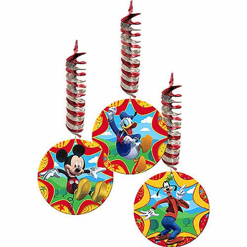 Mickey Mouse Party Supplies - Swirl Decorations