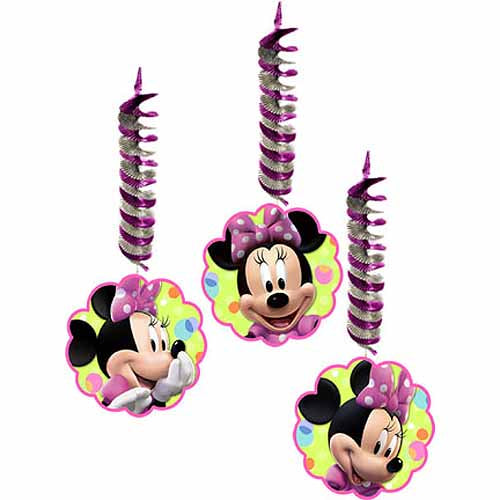 Minnie Mouse Party Supplies - Swirl Decorations