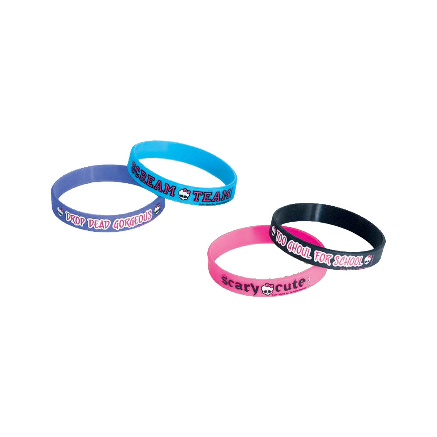 Monster High Party Supplies - Rubber Bracelet Favors