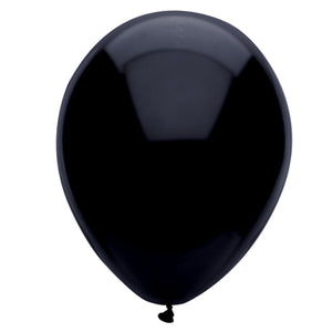 Party Supplies - Black Latex Balloons