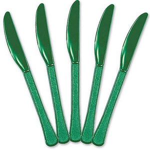 Party Supplies - Festive Green Knifes
