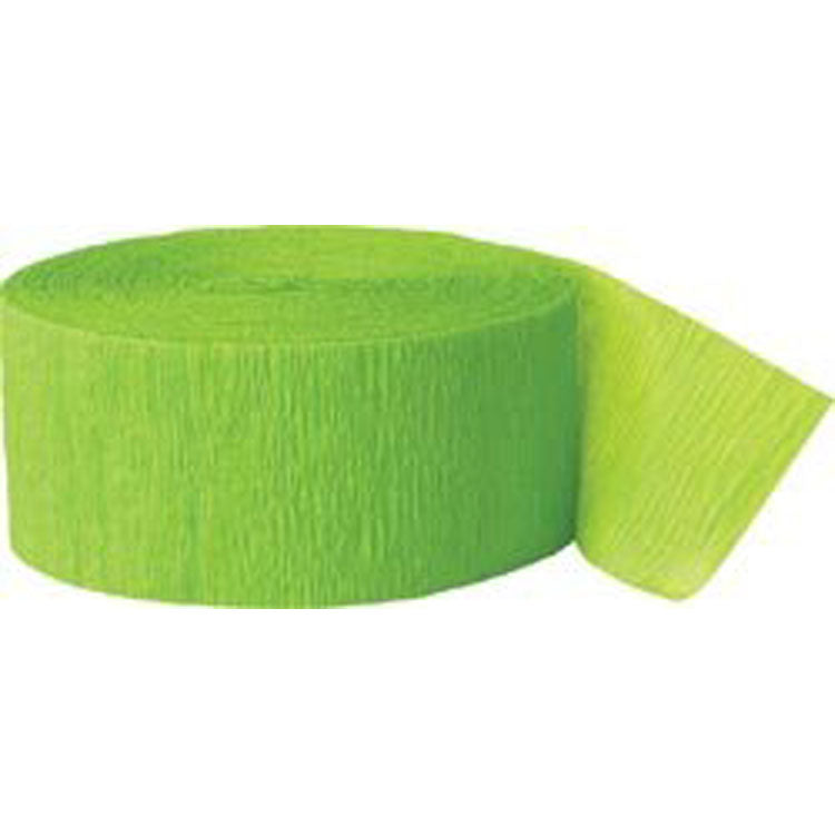 Party Supplies - Lime Green Streamer