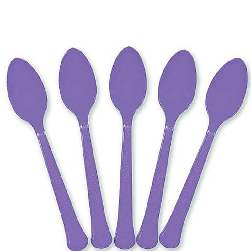 Party Supplies - Purple Spoons