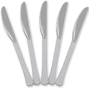 Party Supplies - Silver Knifes