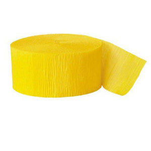 Party Supplies - Yellow Streamer
