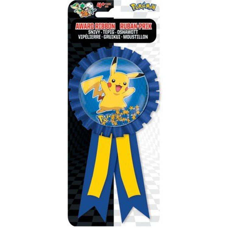 Pokemon Party Supplies - Confetti Pouch Award Ribbon