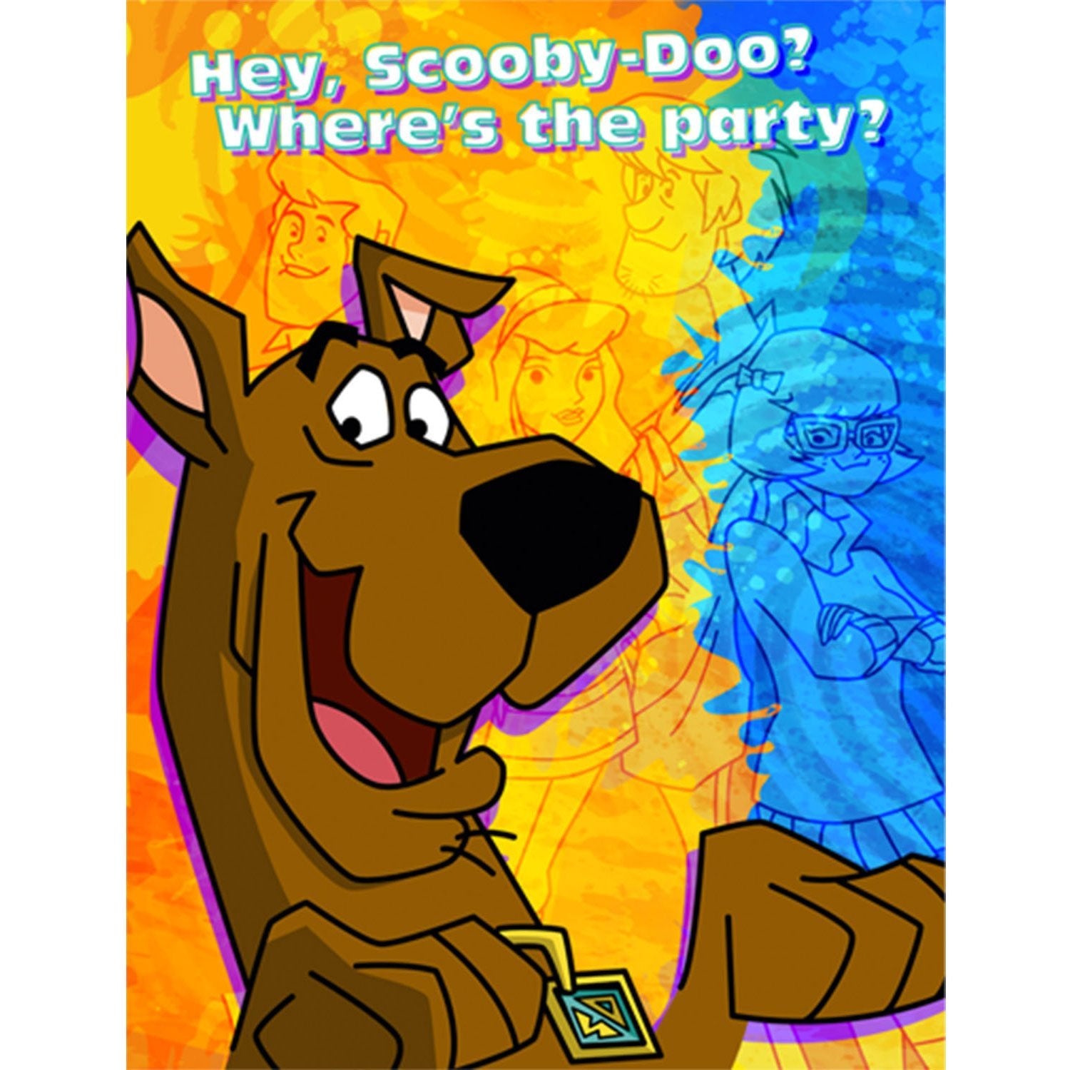 Scooby Doo Party Supplies - Mod Mystery Invitations