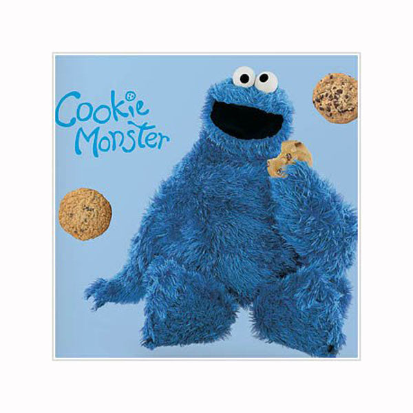 Sesame Street Bedroom Decor - Cookie Monster Giant Wall Decal
