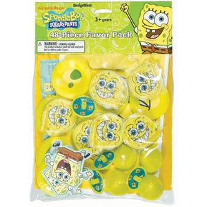 SpongeBob SquarePants Party Supplies - 48 Piece Party Favor Pack