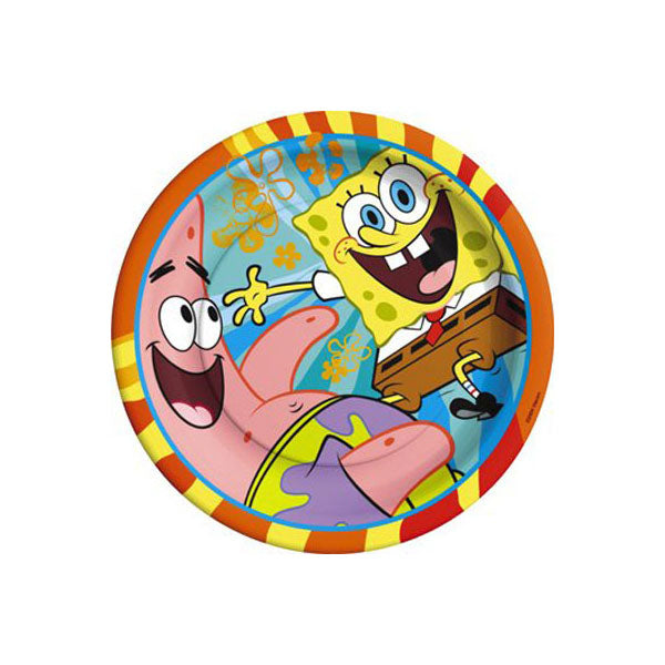 SpongeBob SquarePants Party Supplies - 7" Buddies Dessert Plates