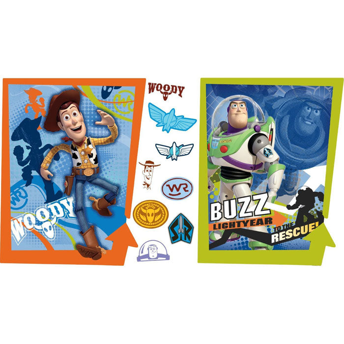 Toy Story Bedroom Decor - Buzz & Woody Giant Wall Decals