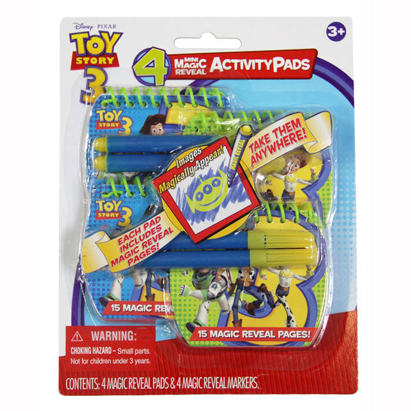 Toy Story Toys - Magic Reveal Activity Mini Fun Pad 4-Piece