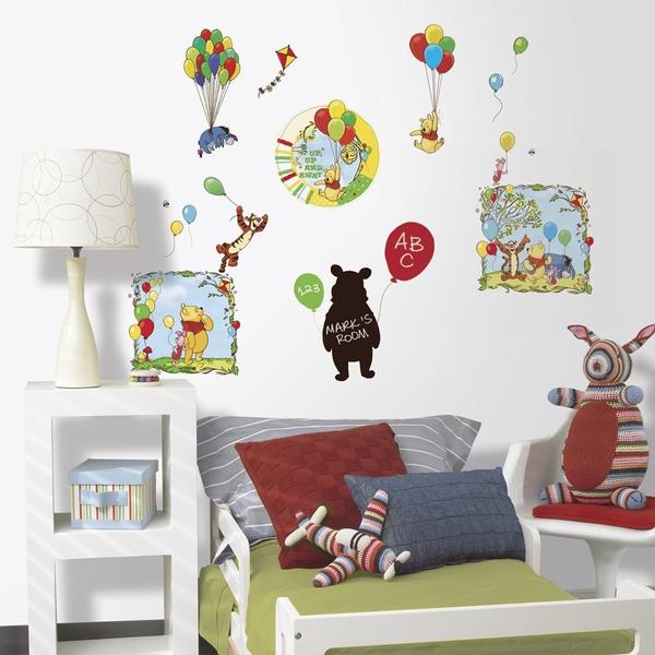 Winnie the Pooh Bedroom Decor - Up Up & Away Wall Decorating Kit